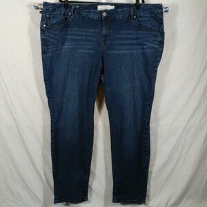 Torrid Women's Blue Straight Leg Boyfriend Western Jeans Plus Size 26
